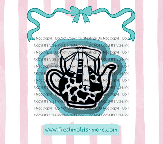 Cow Print Kettle Silicone Mold
