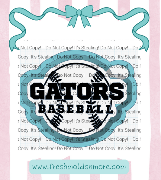Gators Baseball Silicone Mold
