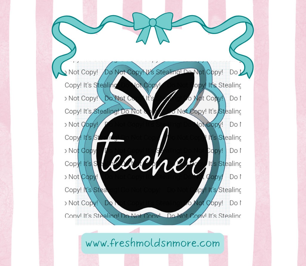 Teacher Apple Silicone Mold