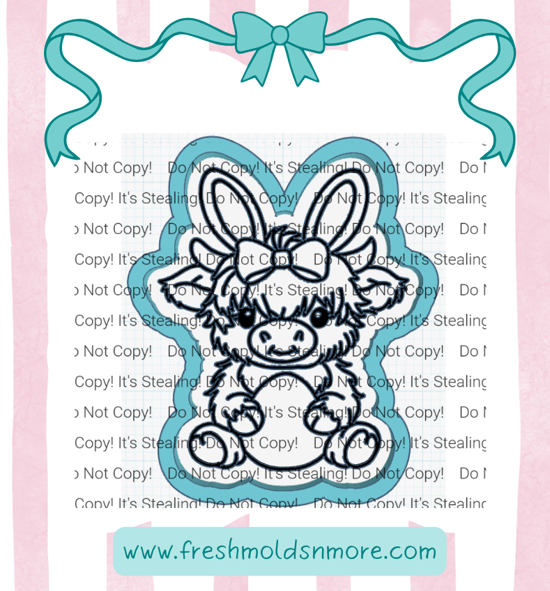 Easter "Hairy Coo" Insert for Silicone Mold