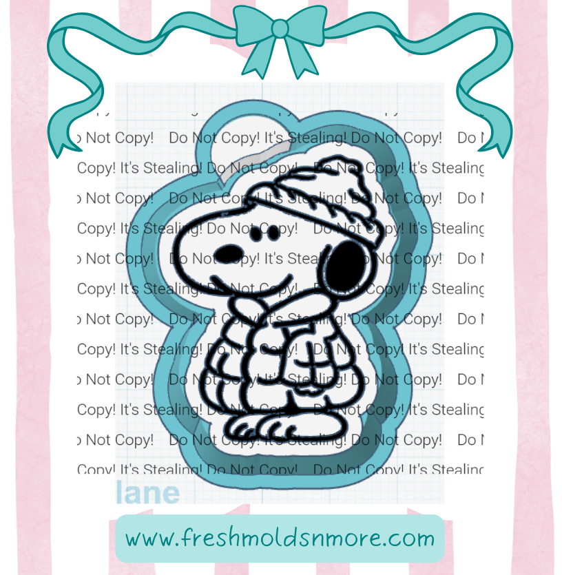 Winter Dog Silicone Mold