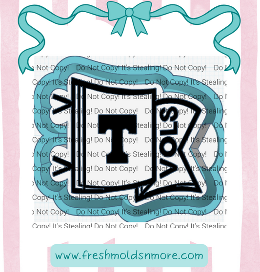 Vols Pennant Silicone Mold