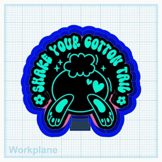 Shake Your Cotton Tail Silicone Mold