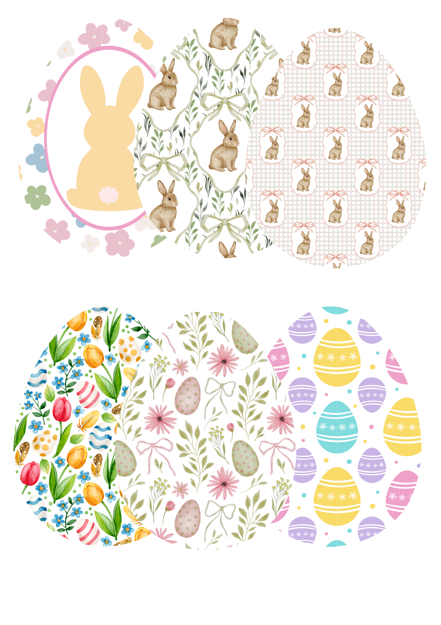 Easter Cardstock for Egg Mold