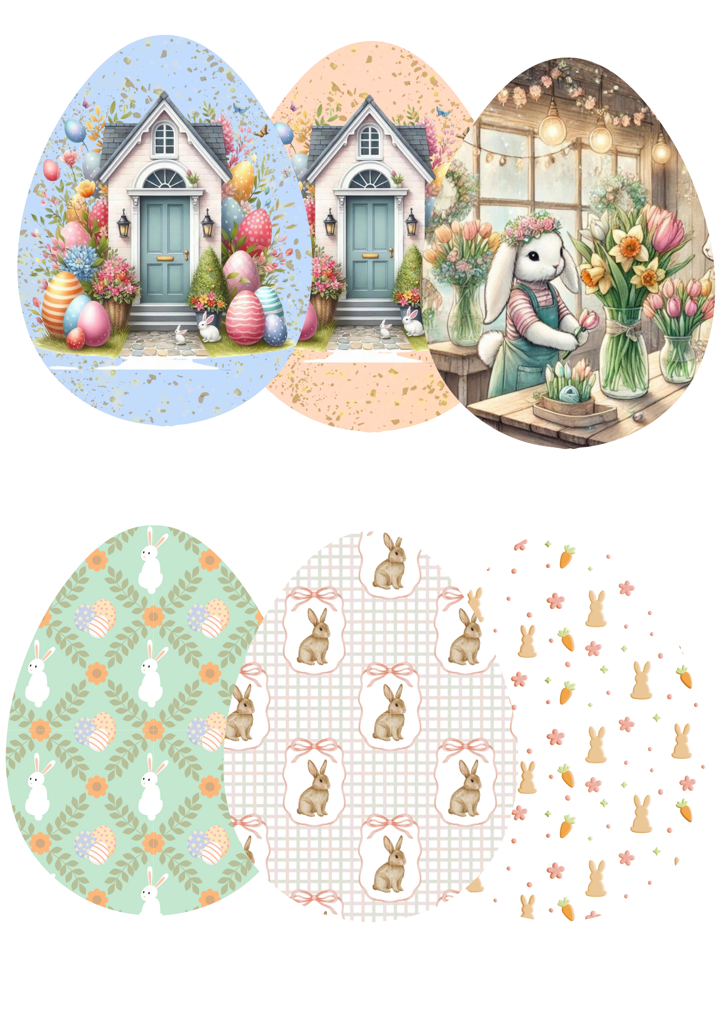 Easter Cardstock for Egg Mold