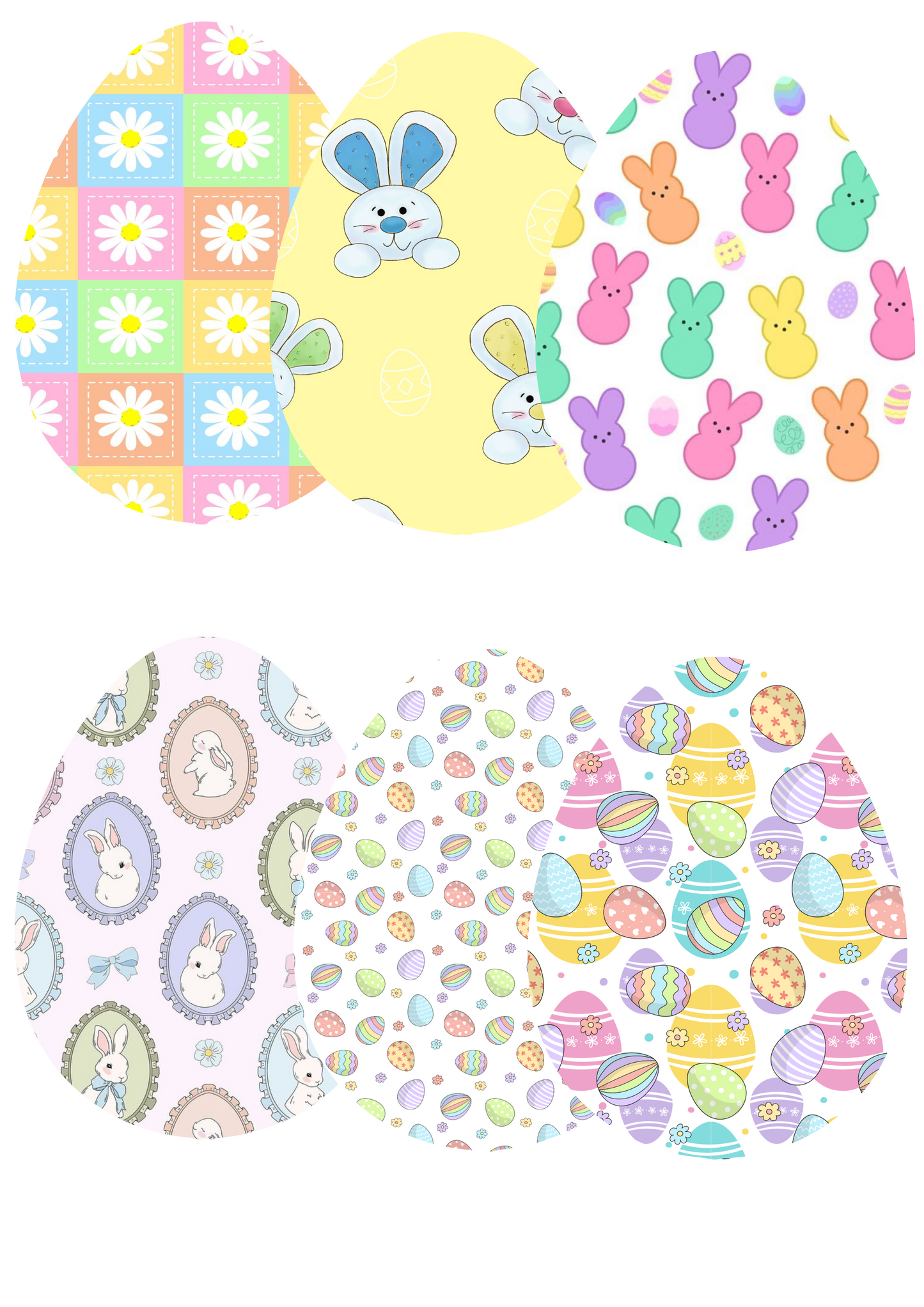Easter Cardstock for Egg Mold