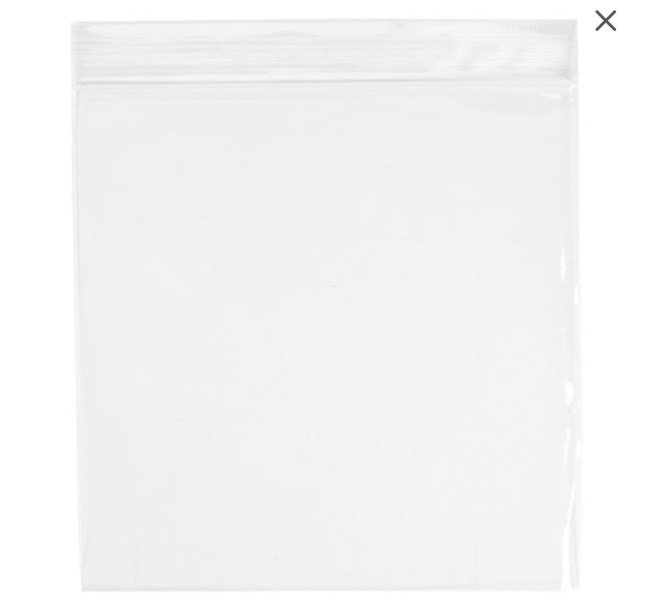 6 x 6 Polyethylene Bags with Hanging Hole, 100 count
