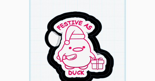Festive AF Duck Silicone Mold