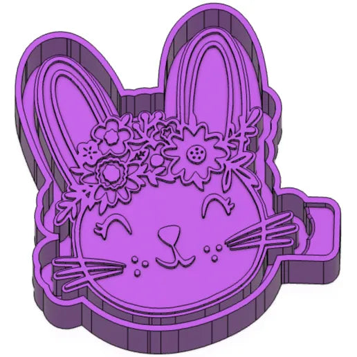 Floral Bunny Silicone Mold