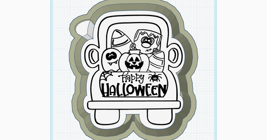 Halloween Candy Truck Silicone Mold