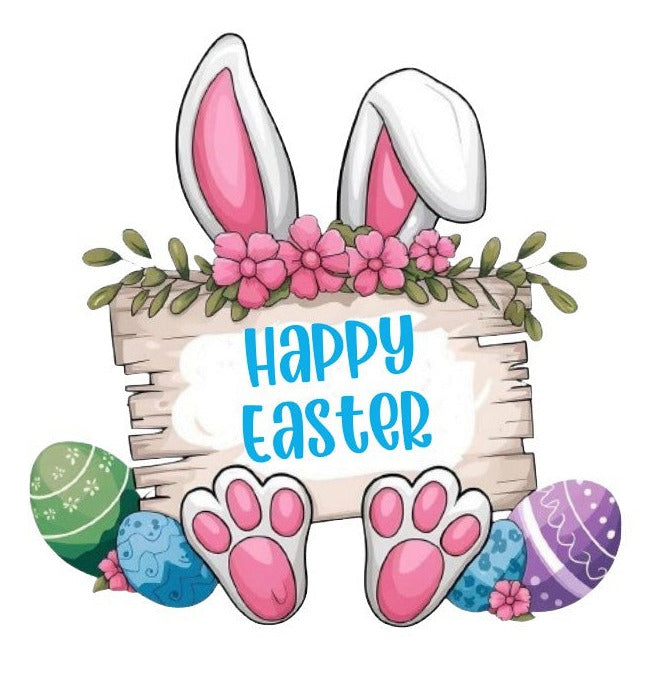 Happy Easter Sign Cardstock Mold