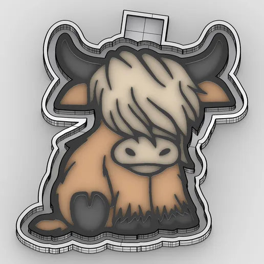 Highland Cow Silicone Mold