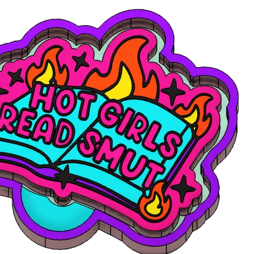 Hot Girls Read Smut Silicone Mold
