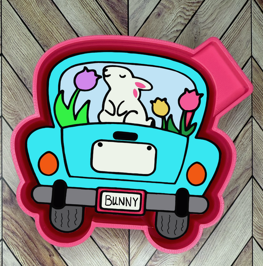 Bunny Truck Silicone Mold