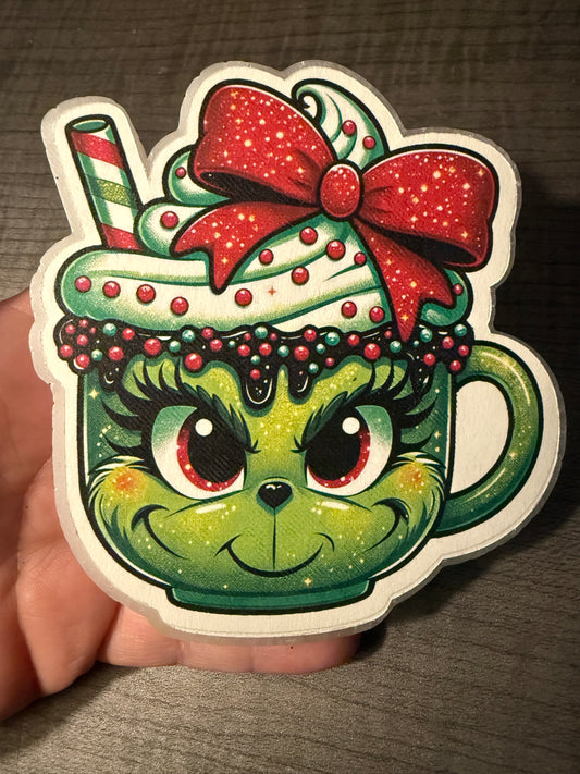 Mean Green Christmas Mug Cardstock