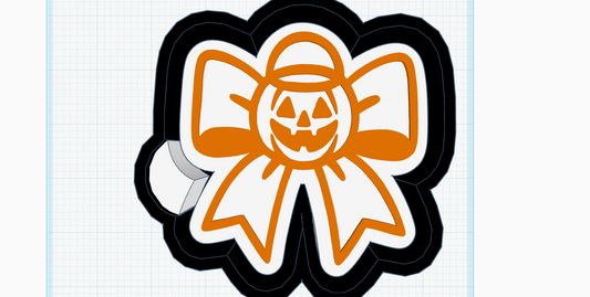 Jack O Lantern Bow Silicone Mold