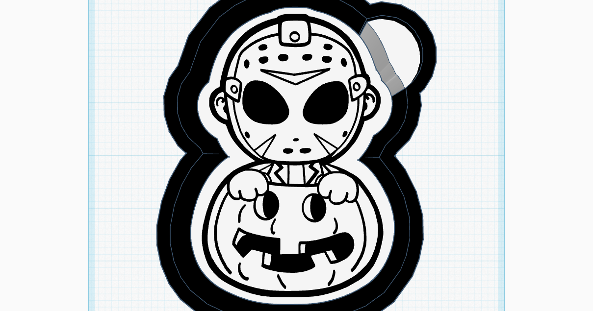 Mask in Pumpkin Silicone Mold