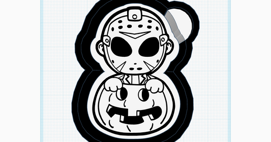 Mask in Pumpkin Silicone Mold