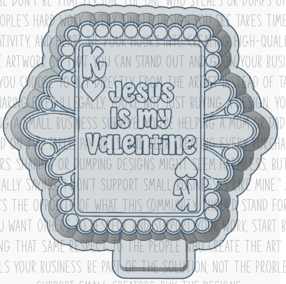 Jesus Valentine Silicone Mold