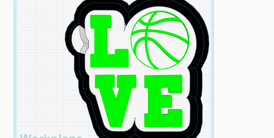 Love Basketball Silicone Mold