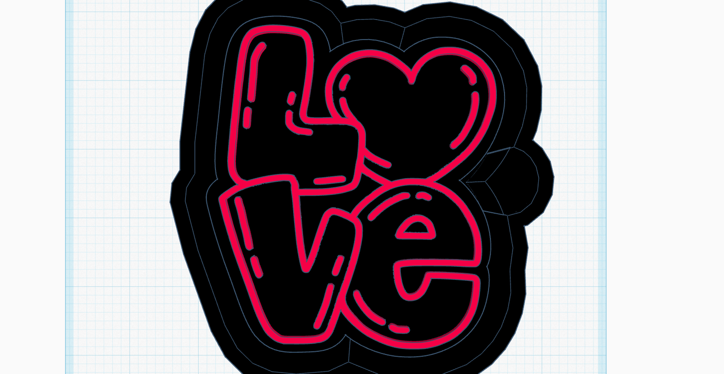 Love Heart Silicone Mold
