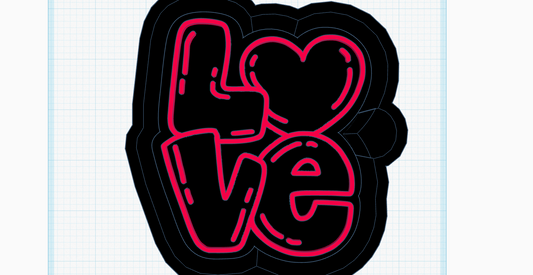 Love Heart Silicone Mold