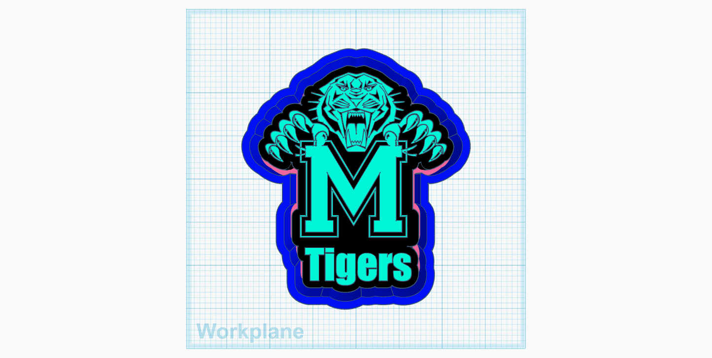 Tigers M Silicone Mold