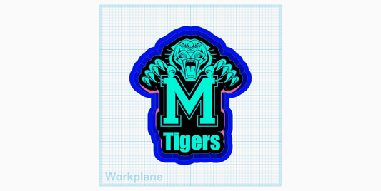 Tigers M Silicone Mold