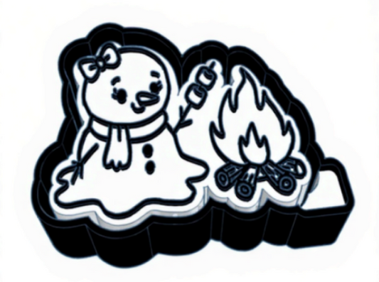 Melting Snowman Silicone Mold