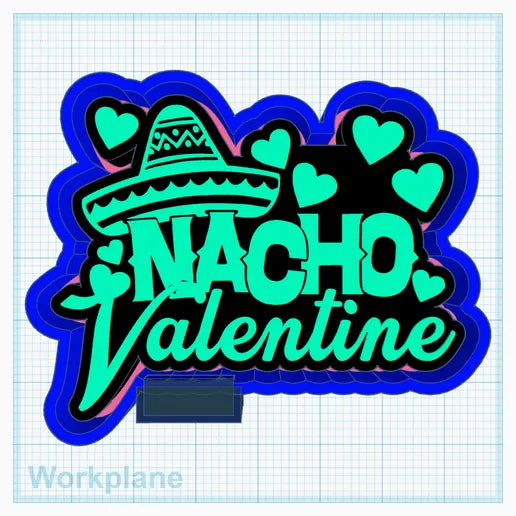 Nacho Valentine Silicone Mold