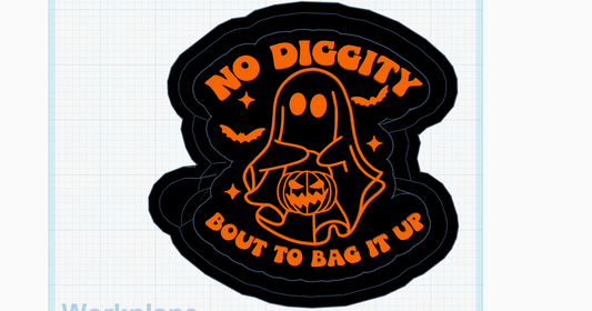 No Diggity Ghost Silicone Mold