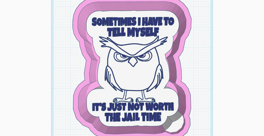 Owl Jail Time Silicone Mold