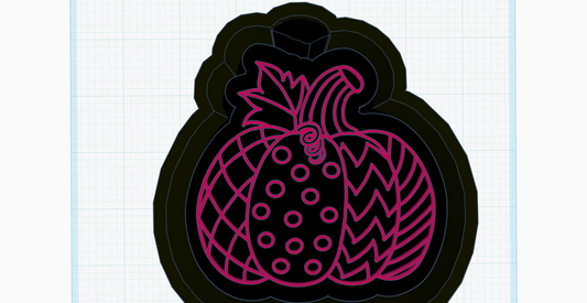 Patterned Pumpkin Silicone Mold