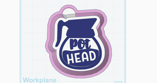 Pot Head Coffee Pot Silicone Mold