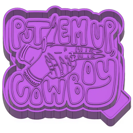 Put Em Up Cowboy Silicone Mold
