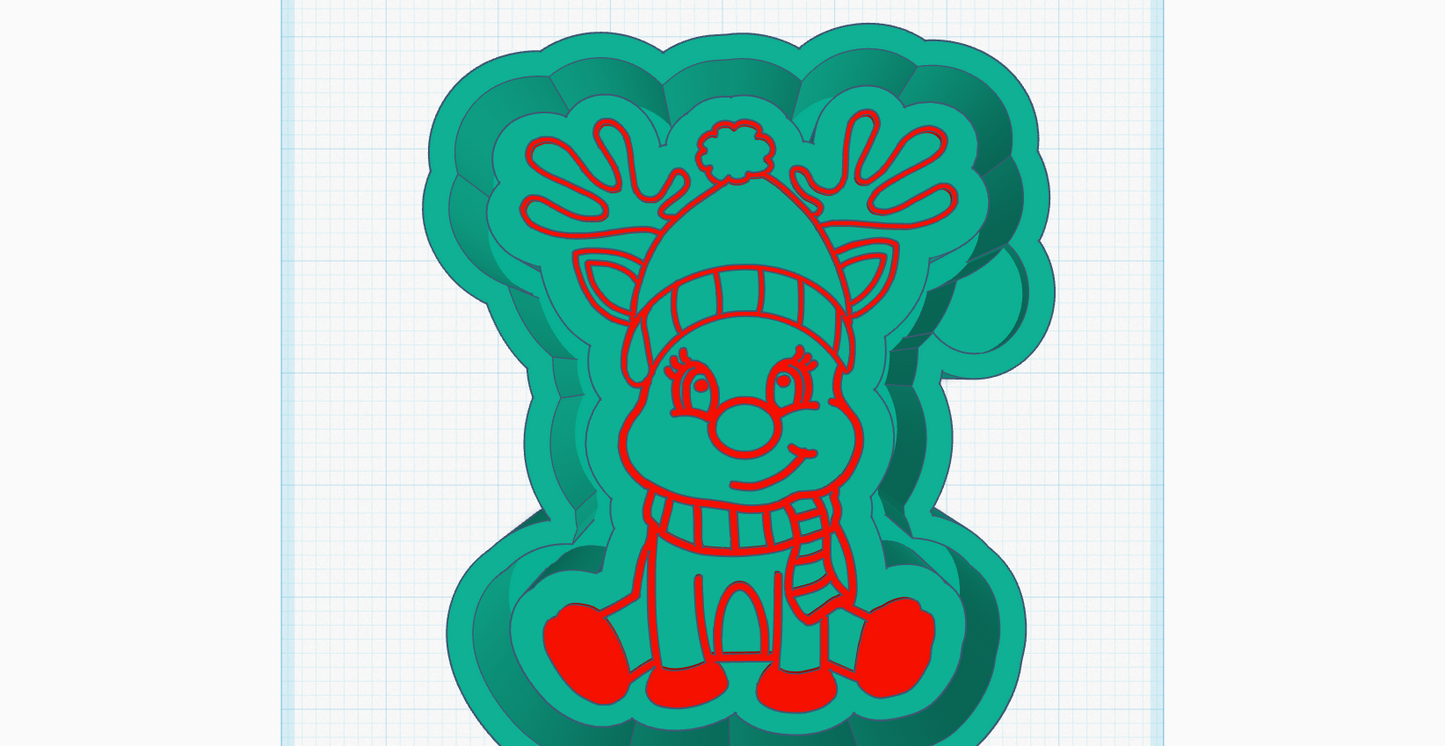 Red Nosed Cutie Silicone Mold