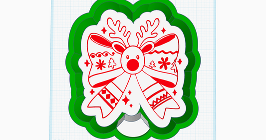 Reindeer Bow Silicone Mold