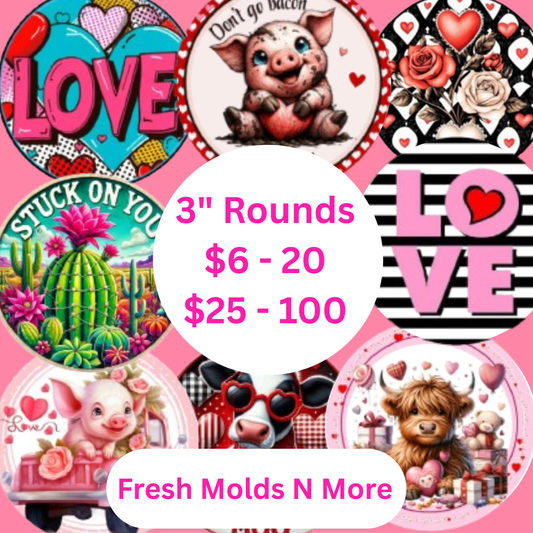 Valentine Round Cardstock
