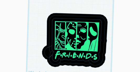 Scary Friends Silicone Mold