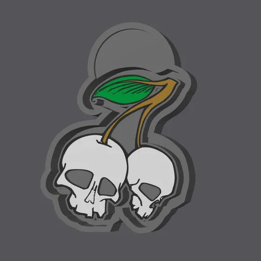 Skull Cherries Silicone Mold