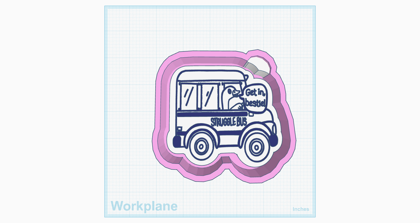 Struggle Bus Bestie Silicone Mold