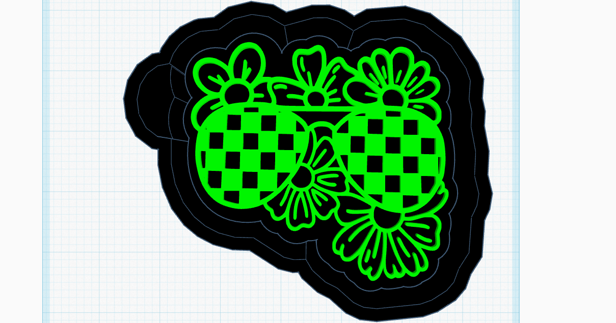 Sunglasses and Flowers Silicone Mold