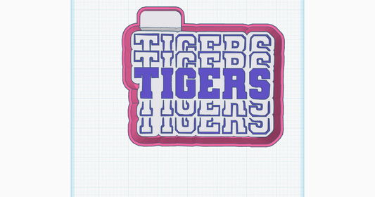 Tigers Stacked Silicone Mold