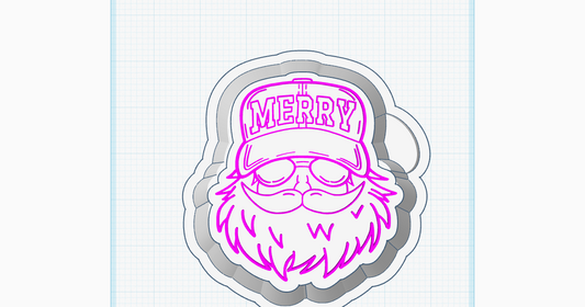 Trucker Hat Santa Silicone Mold