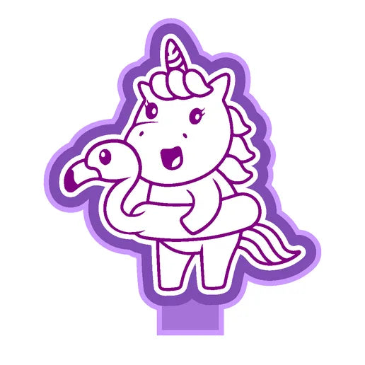 Unicorn in Floatie Silicone Mold