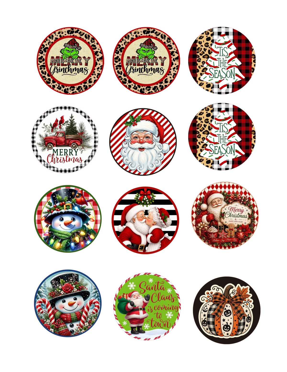 2" inch Custom Cardstock Rounds