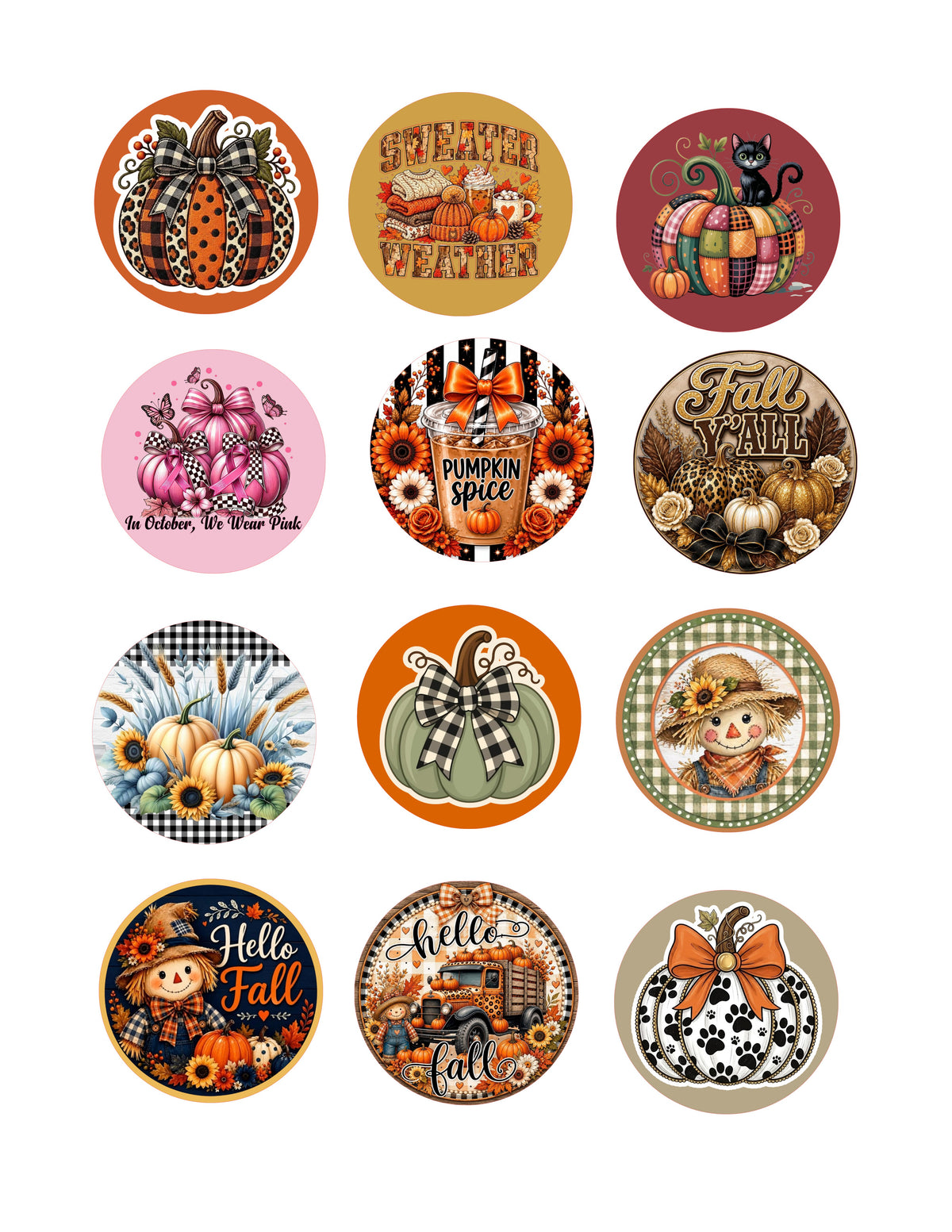 2" inch Custom Cardstock Rounds