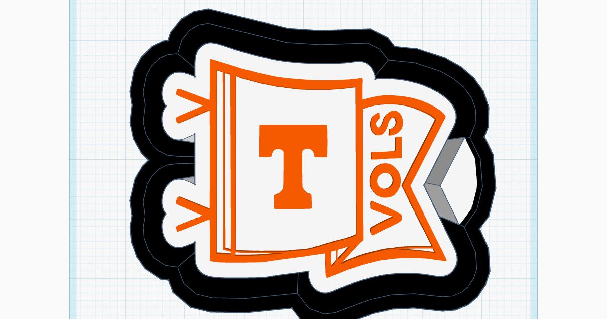 Vols Pennant Silicone Mold