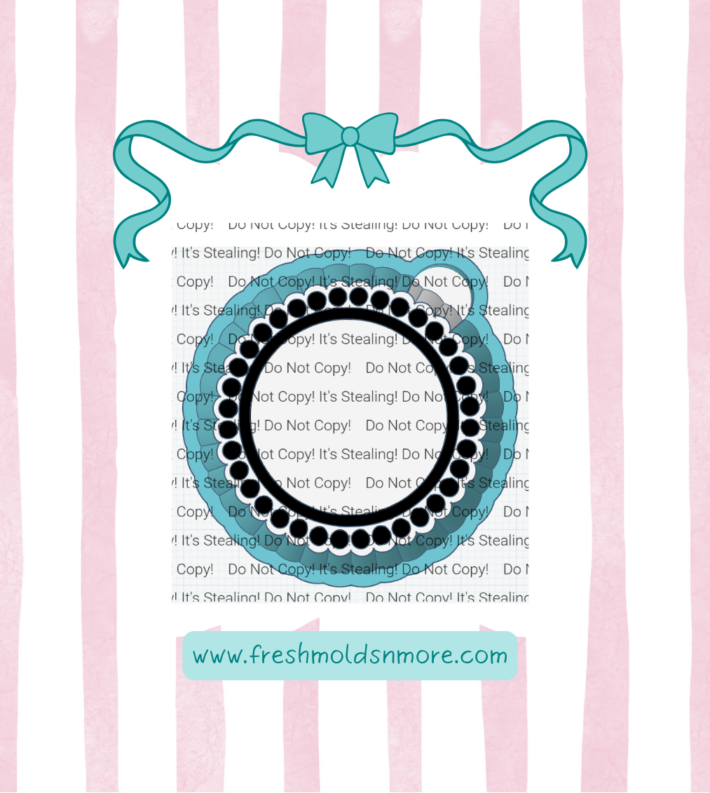 Dotted Circle for 3" Cardstock Silicone Mold