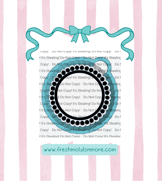 Dotted Circle for 3" Cardstock Silicone Mold